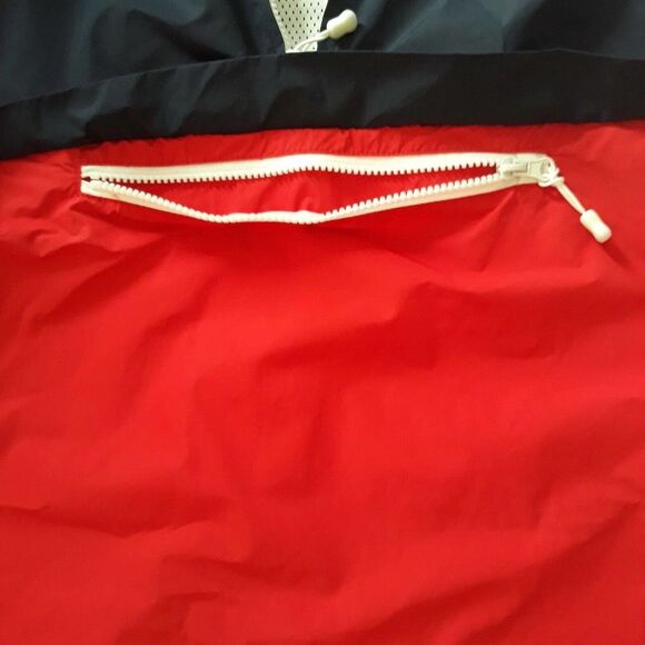 Divided H&M Windbreaker Jacket Womens Size S Red Blue Long Sleeve Full Zip - Picture 4 of 9